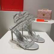 Rene Caovilla Chandelier High Heels In Silver - 5