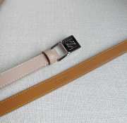 Loewe belt in beige with silver buckle width 2cm - 4