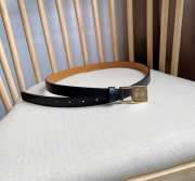 Loewe belt in black with gold buckle width 2cm - 6