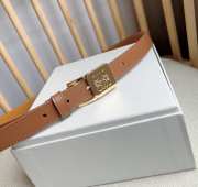 Loewe belt in brown with gold buckle width 2cm - 5