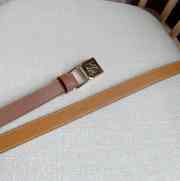 Loewe belt in brown with gold buckle width 2cm - 3