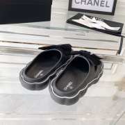 Chanel slippers in black with bow tie - 3