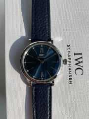 IWC Portofino watch in blue size 34mm - 3