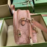 Gucci Ophidia mini GG shoulder bag in pink 14x19x12cm - 2