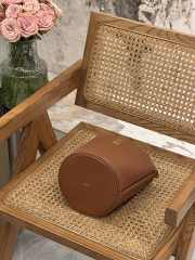 Celine teen bucket in brown 16x18x16cm - 6