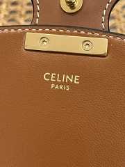 Celine triomphe moon bag in black 23x13.5x6cm - 5