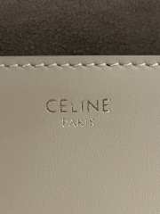 Celine triomphe moon bag in beige 23x13.5x6cm - 2