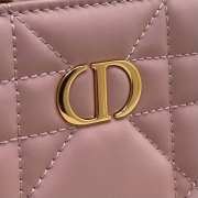 Dior caro in pink with gold buckle 18×5×13cm - 6