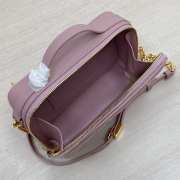 Dior caro in pink with gold buckle 18×5×13cm - 3