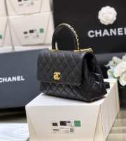 Chanel Coco handle in black with gold buckle 23cm - 4