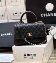 Chanel Coco handle in black with gold buckle 23cm - 3