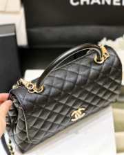 Chanel Coco handle in black with gold buckle 28cm - 6