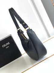 Celine Ava Triomphe In Black Bag 23x13.5x6cm - 6