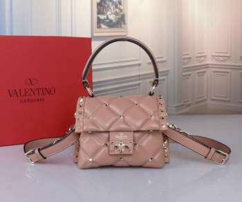 Valentino Garavani Candystud In Beige 17x13.5x9cm