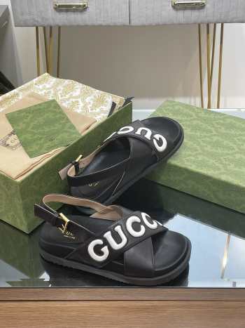 Gucci logo sandal in black EU 35-41 