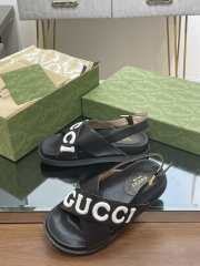 Gucci logo sandal in black EU 35-41  - 4