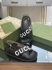 Gucci logo sandal in black EU 35-41  - 3