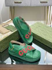 Gucci logo sandal in green EU 35-41 - 1