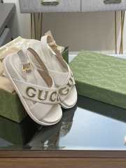 Gucci logo sandal in white EU 35-41 - 4