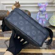 Louis Vuitton S Lock Monogram Macassar In Black 22x18x8cm - 3