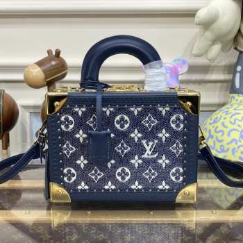 Louis Vuitton Valisette Tresor In Blue 22.5x16x11cm