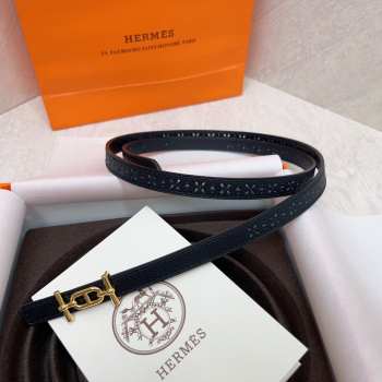 Hermes Rivage belt in black