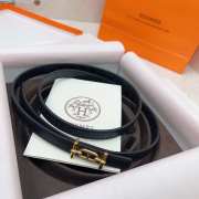 Hermes Rivage belt in black - 4