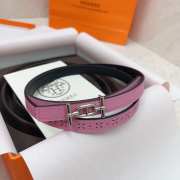 Hermes Rivage belt in pink - 5