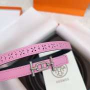 Hermes Rivage belt in pink - 4