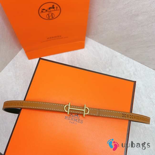 Hermes Rivage belt in brown - 1