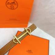 Hermes Rivage belt in brown - 6