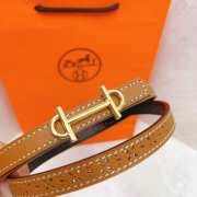 Hermes Rivage belt in brown - 4