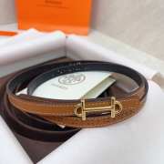 Hermes Rivage belt in brown - 5