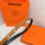 Hermes Rivage belt in brown - 2