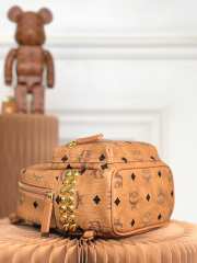  MCM Classic Backpack In Brown 10x17.5x21cm - 6