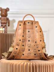 MCM Classic Backpack In Brown 10.5x21.5x26cm - 2