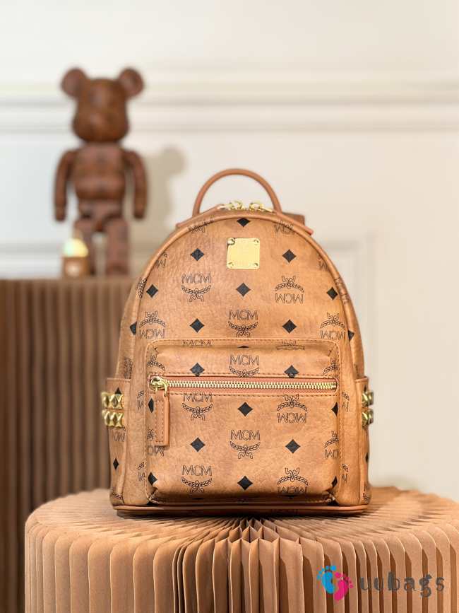 MCM Classic Backpack In Brown 10.5x21.5x26cm - 1