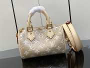 Louis Vuitton M82242 speedy bag in gold 16x10x7.5cm - 1