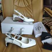 Prada high heeled sandal 5cm in white - 3