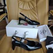 Prada high heeled sandal 5cm in black - 3