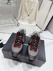 Chanel Logo Sneakers In Red & Black EU 35-40 - 3