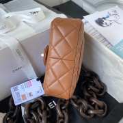 Chanel Mini Flap Bag Lambskin Wenge Wood Chain Bag 18cm - 4