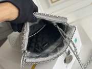 Chanel 23s gray tote bag with silver buckle 19cm - 4