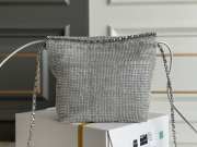 Chanel 23s gray tote bag with silver buckle 19cm - 5