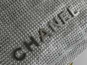 Chanel 23s gray tote bag with silver buckle 19cm - 6