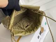 Chanel 22s tote bag green with gold buckle 19cm - 6