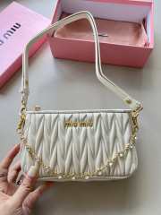 Miumiu 9096 crystal chain in white 19cm - 1