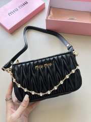 Miumiu 9096 crystal chain in black 19cm - 1