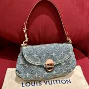 Louis Vuitton Pleaty Denim Purse 26x7x17cm - 2