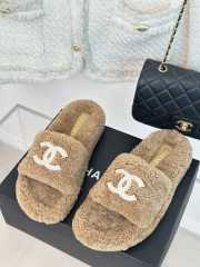 Chanel Fur Slides In Brown EU 35-40 - 1